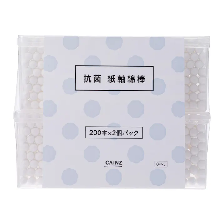 カインズ 抗菌 紙軸綿棒 200本×2個パック