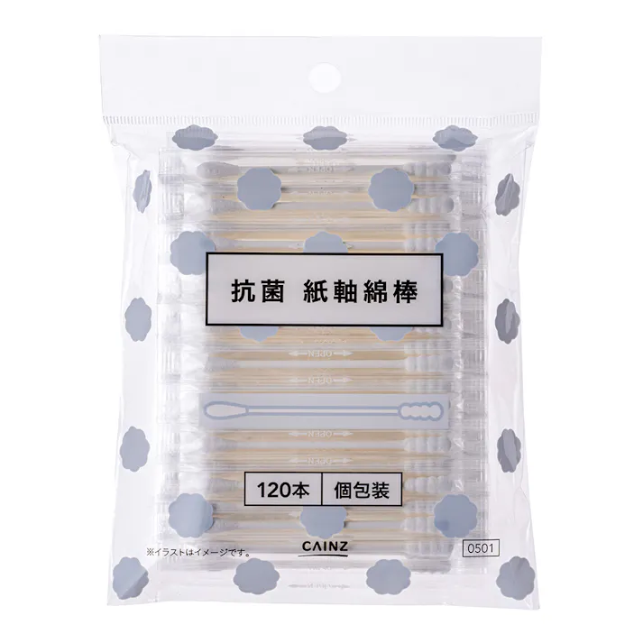 CAINZ 抗菌綿棒 個包装 120本