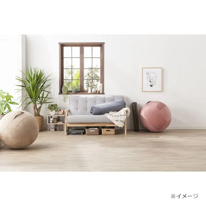 カインズ スツールにもなる フィットネス ボールカバー グリーン 55cm用