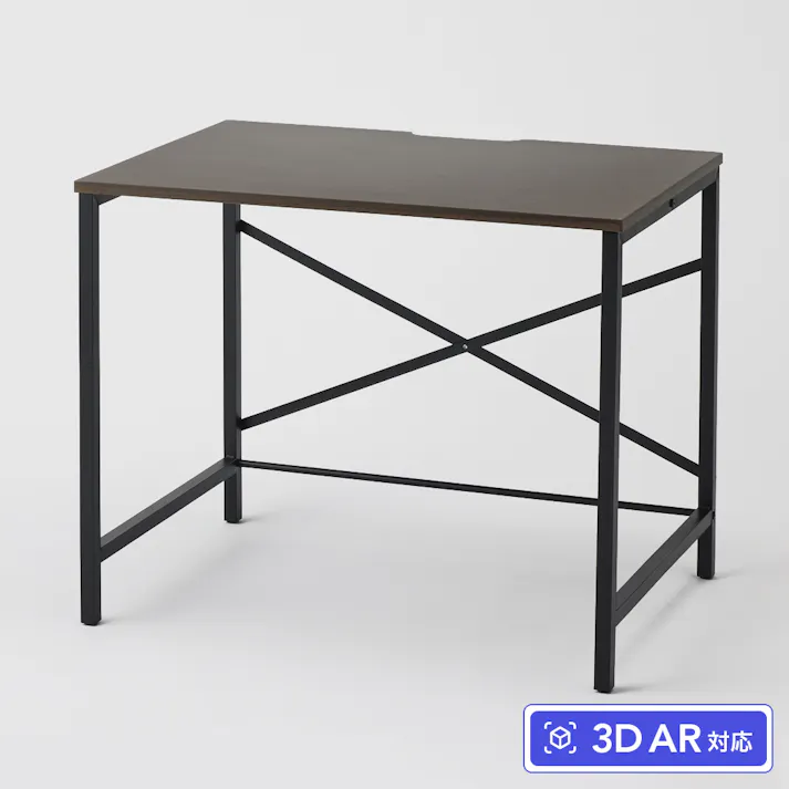 ワークデスク ブラウン M 90×60×72.5cm W1