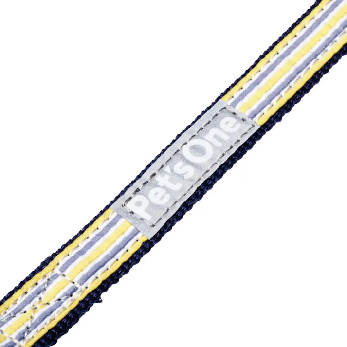 ドッグカラー ストライプ ブルー SS