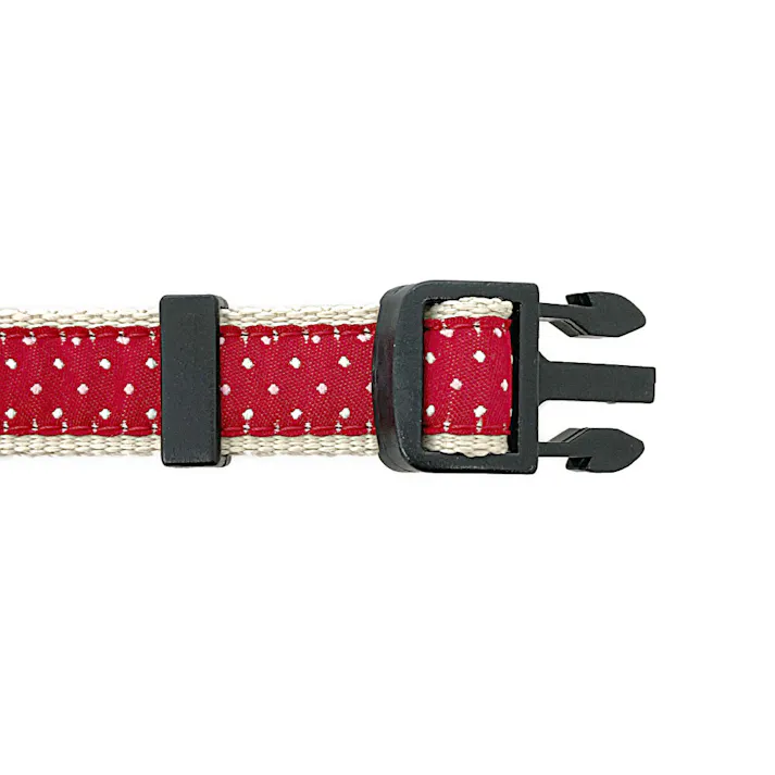 ドッグカラー ドット レッド M