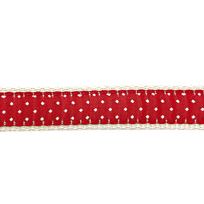 ドッグカラー ドット レッド M