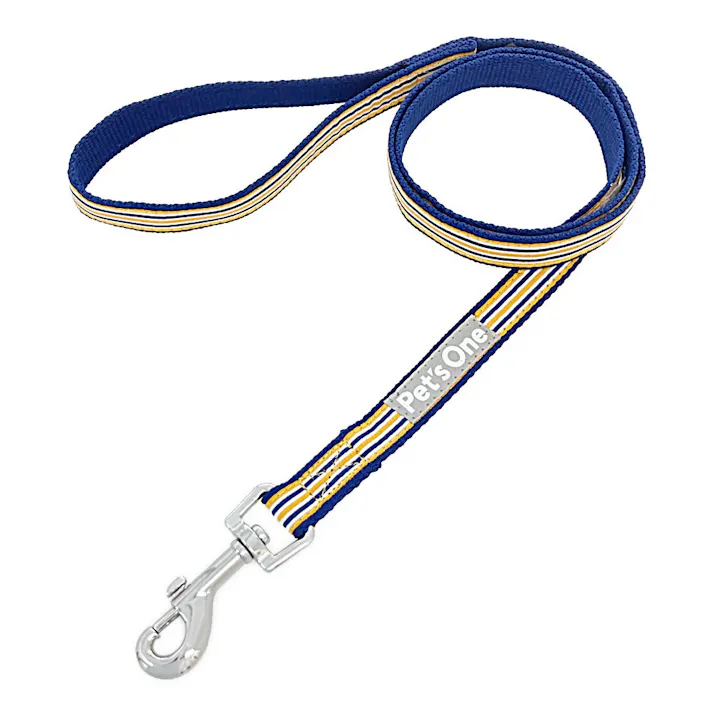 ドッグリード ストライプ ブルー M