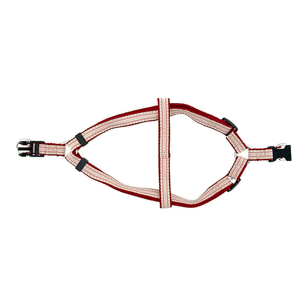 ドッグハーネス ストライプ レッド S | ペット用品（犬） 通販