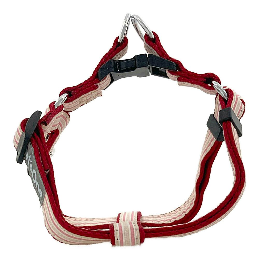 介護用ハーネス 中型犬 赤と紺のストライプ ドッグハーネス ストライプ レッド M | ペット用品（犬） 通販