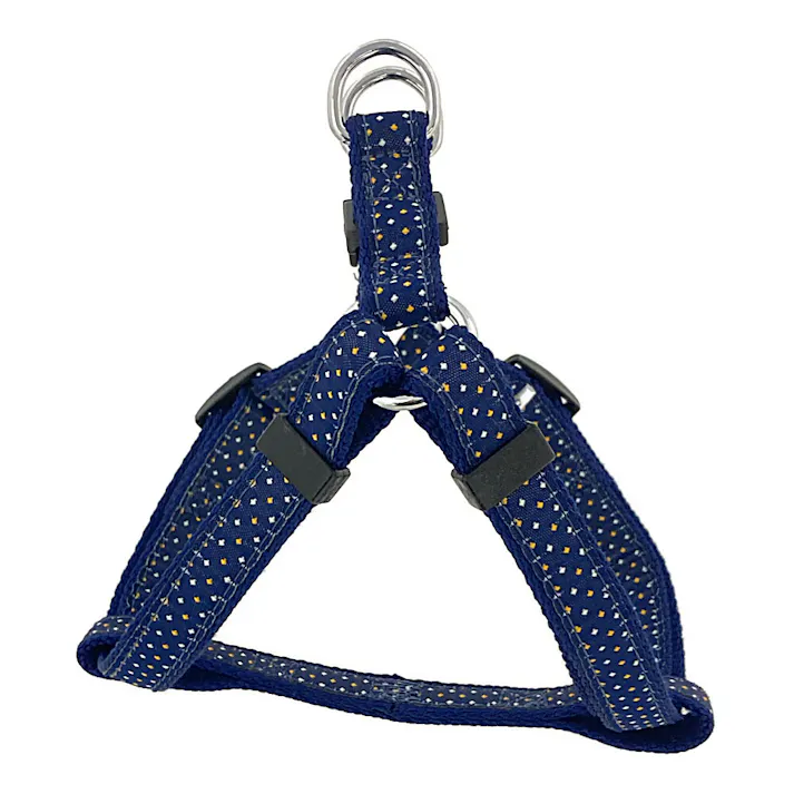 ドッグハーネス ドット ブルー S