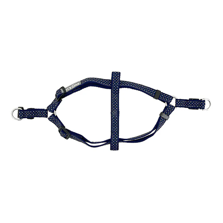 ドッグハーネス ドット ブルー S