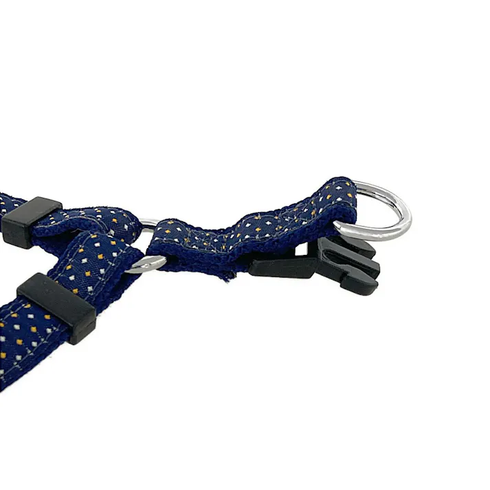 ドッグハーネス ドット ブルー S