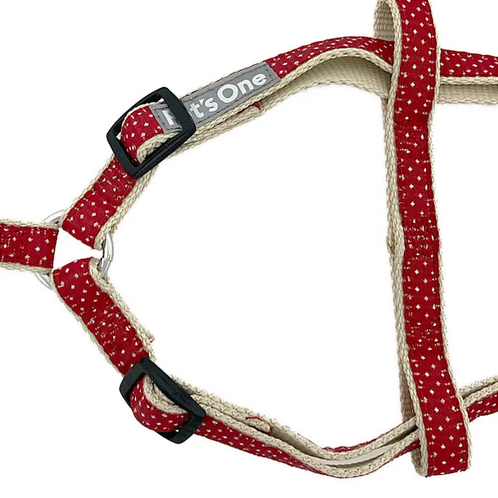 ドッグハーネス ドット レッド S