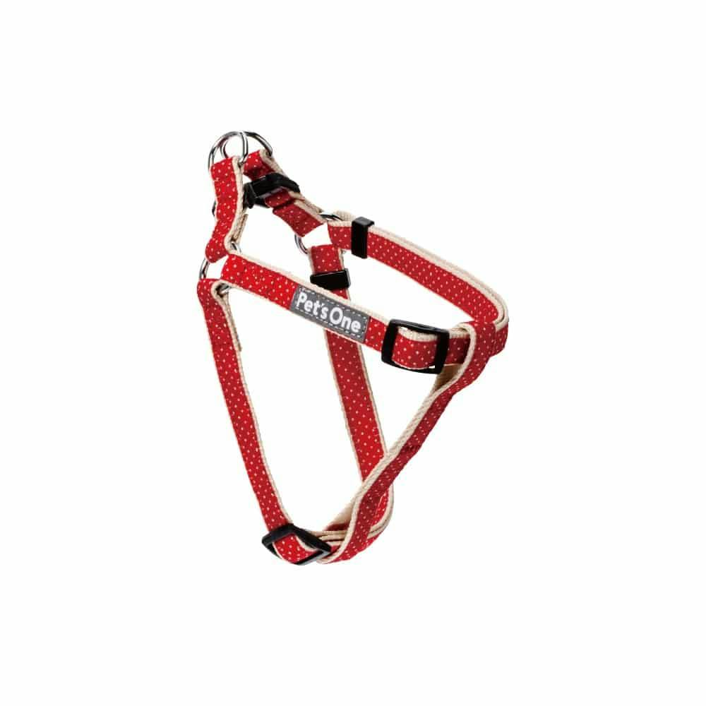 ドッグハーネス ドット レッド M ハーネス(犬用) ドッグハーネス ドット レッド M ハーネス(犬用)