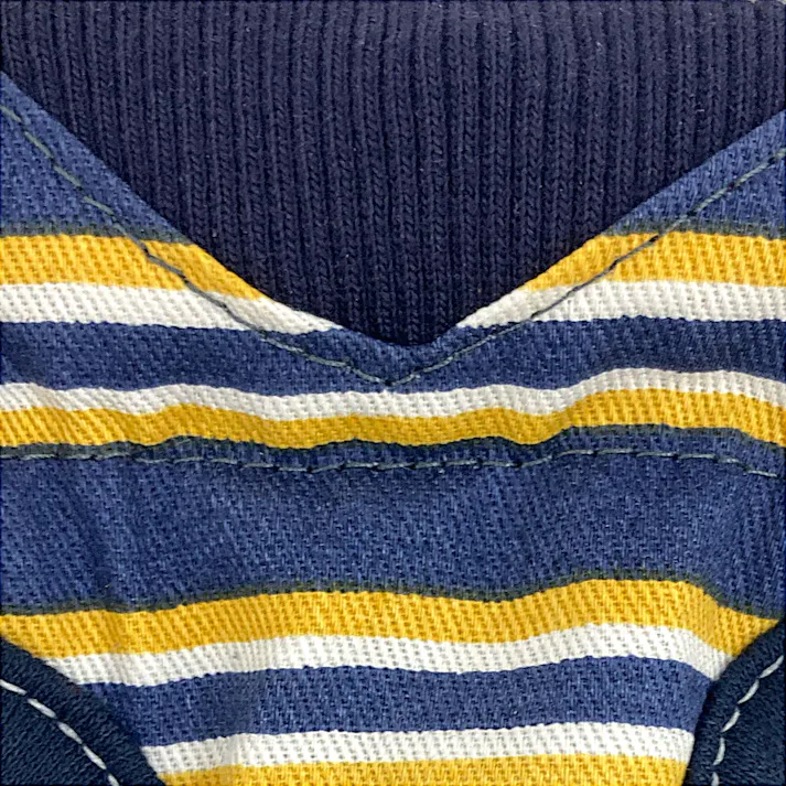 ドッグベストハーネス ストライプ ブルー XS