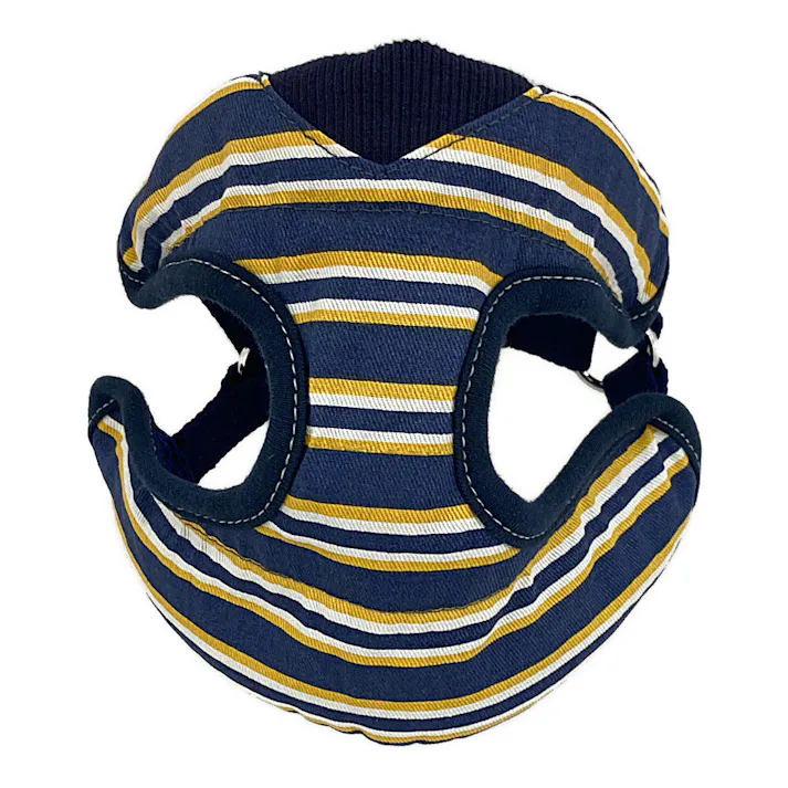 ドッグベストハーネス ストライプ ブルー SS