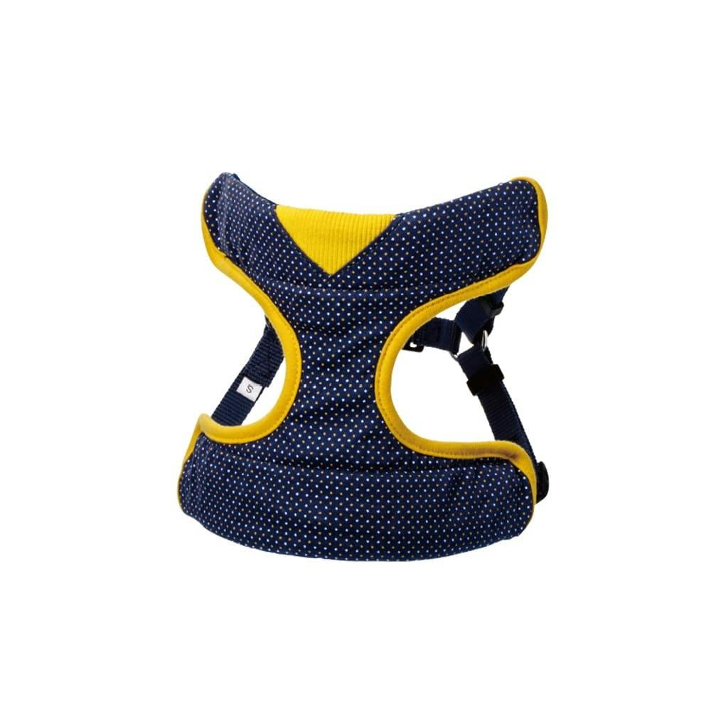 ドッグベストハーネス ドット ブルー SS