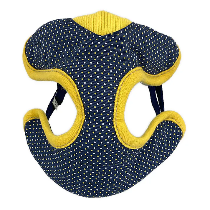 ドッグベストハーネス ドット ブルー S