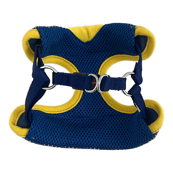 ドッグベストハーネス ドット ブルー S