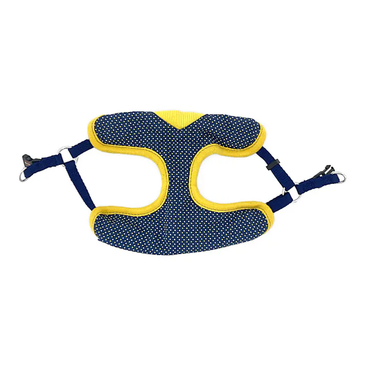 ドッグベストハーネス ドット ブルー S