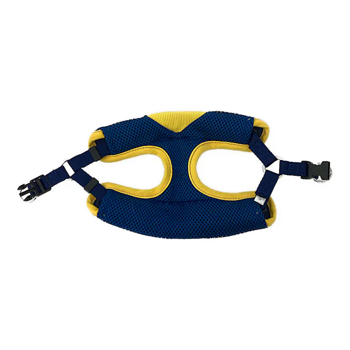 ドッグベストハーネス ドット ブルー S