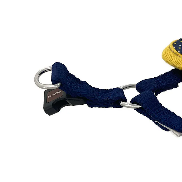 ドッグベストハーネス ドット ブルー S