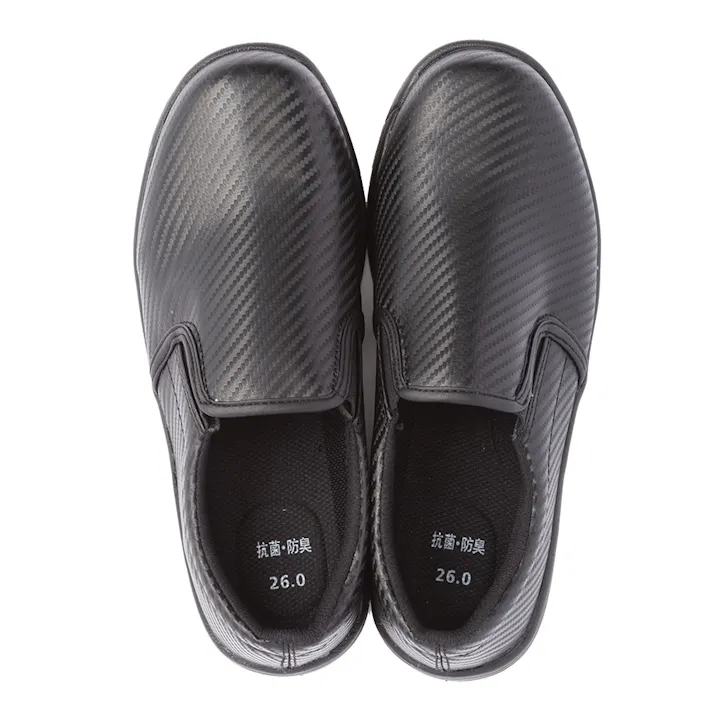 油に強く滑りにくいシューズ ブラック 28.0cm