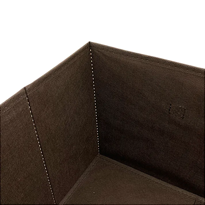 折りたたみ収納BOX 3個入り ブラウン 40×26×24