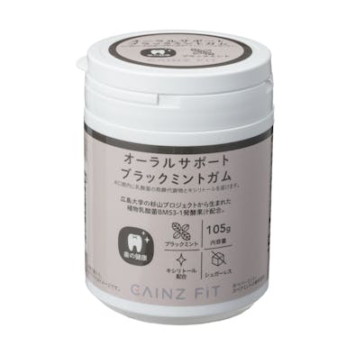 オーラルサポート ブラックミントガム 105g