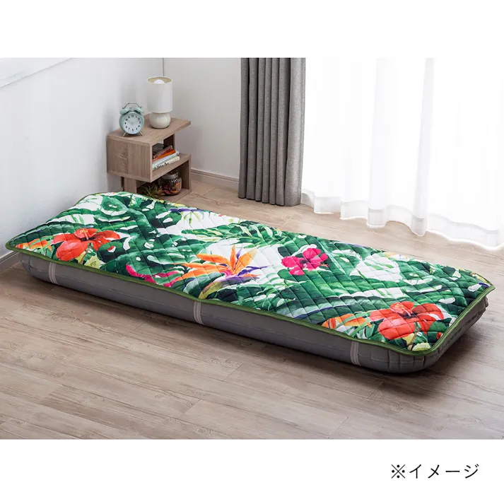 スリムエアベッドパッド リーフ 72×190cm※パッドのみ
