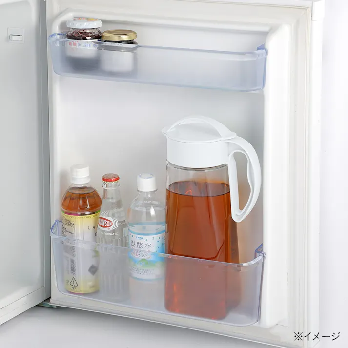 縦にも横にも置ける冷水筒 2.1L ホワイト