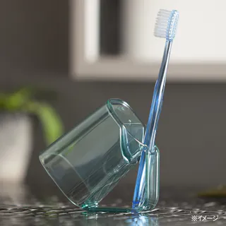 カインズ 抗菌 歯ブラシスタンドコップ 角型 クリア