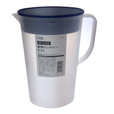 耐熱ピッチャー茶こし付き 2.2L NV