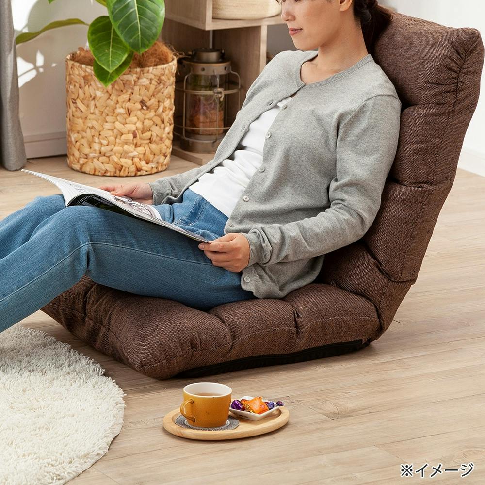 しっかり硬めの低反発ハイバック座椅子 ブラウン(販売終了) | 座椅子