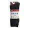 カインズ 消臭抗菌 パイル厚手靴下 クルー丈 先丸 黒杢 3足組 25-27cm