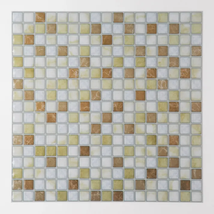 カインズ Kumimoku デザインシート タイル 小 ブラウン