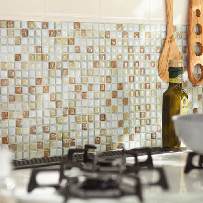 カインズ Kumimoku デザインシート タイル 小 ブラウン