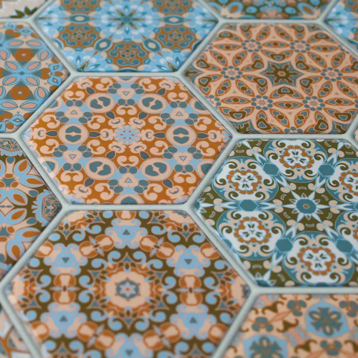 カインズ Kumimoku デザインシート 六角形 大 ベージュ