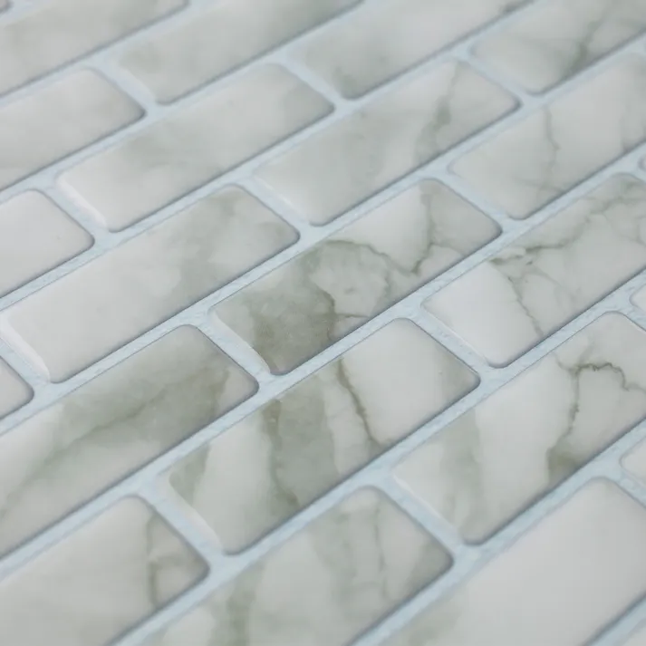 カインズ Kumimoku デザインシート ミニレンガ ホワイトマーブル