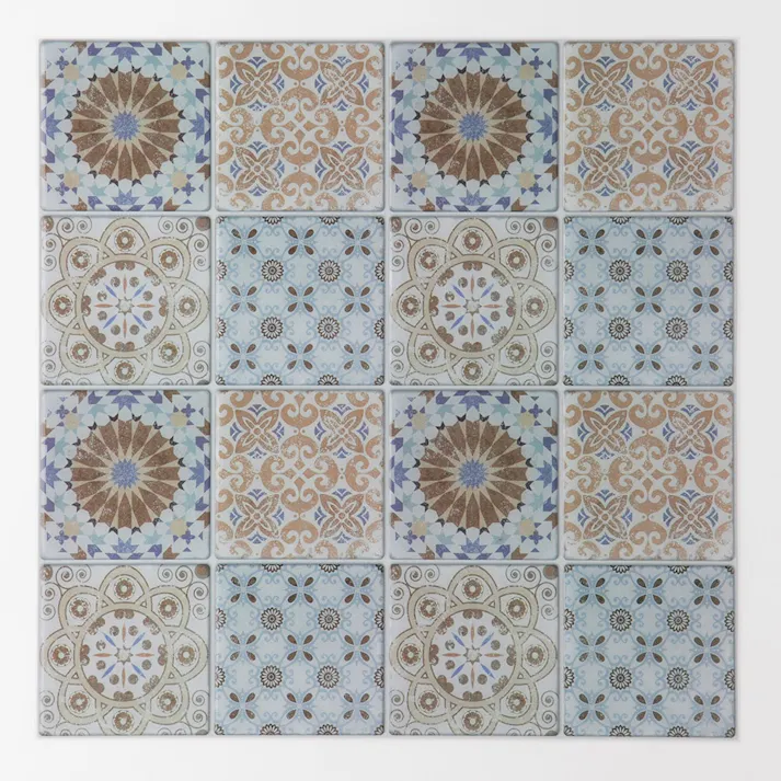 カインズ Kumimoku デザインシート 四角16 ベージュ