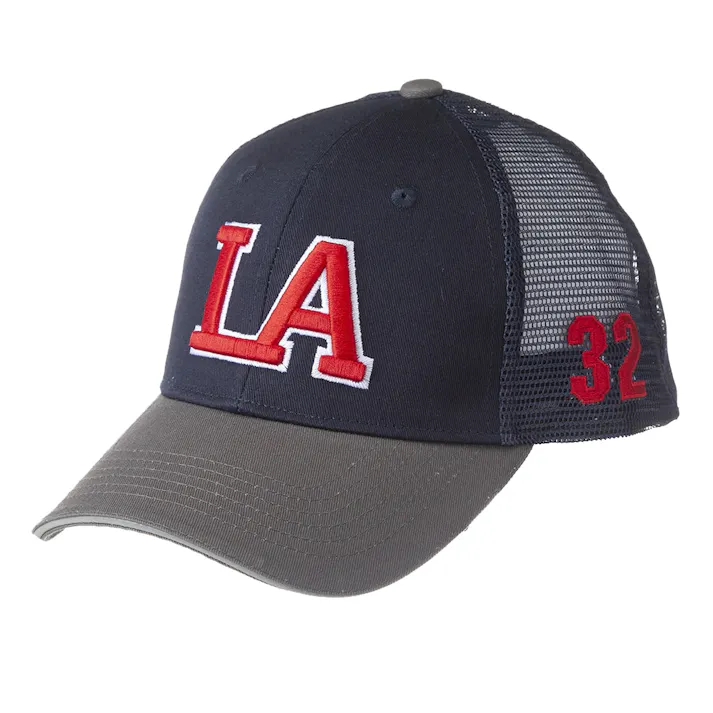 カインズ 刺繍メッシュキャップ LA ブルー