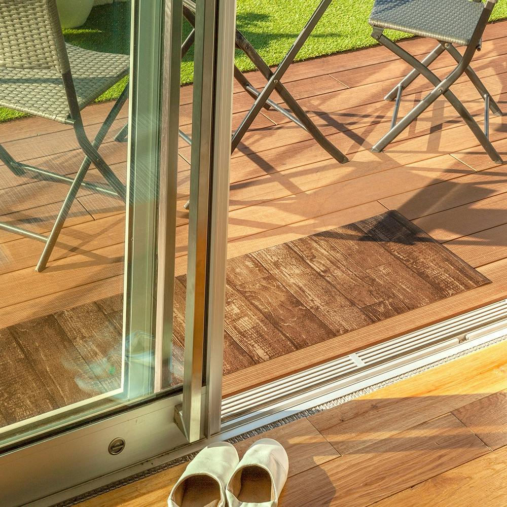 どこでも気軽に使えるマット ラフ ブラウン 45×180 | ラグ・カーペット