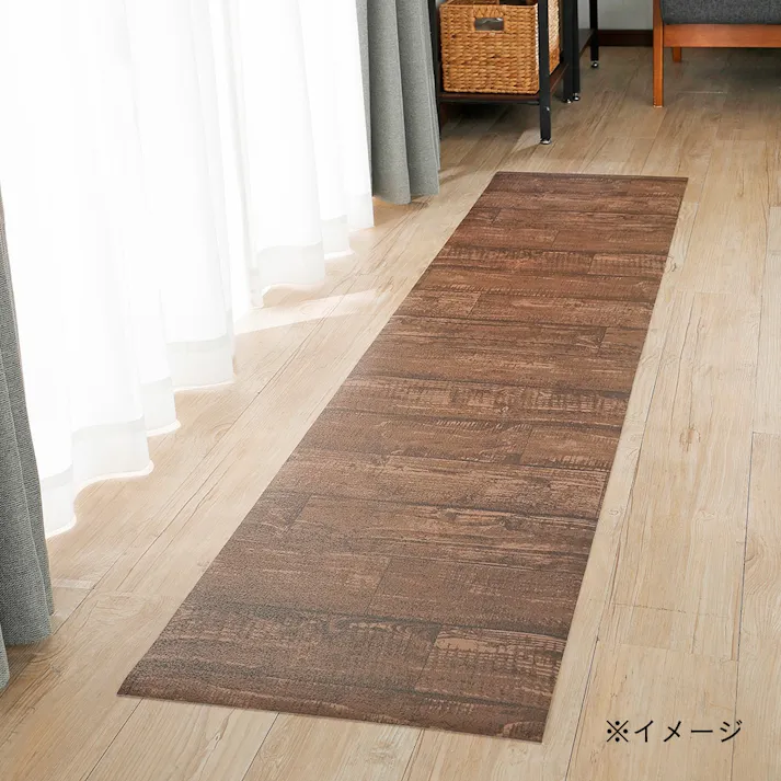 どこでも気軽に使えるマット ラフ ブラウン 90×180