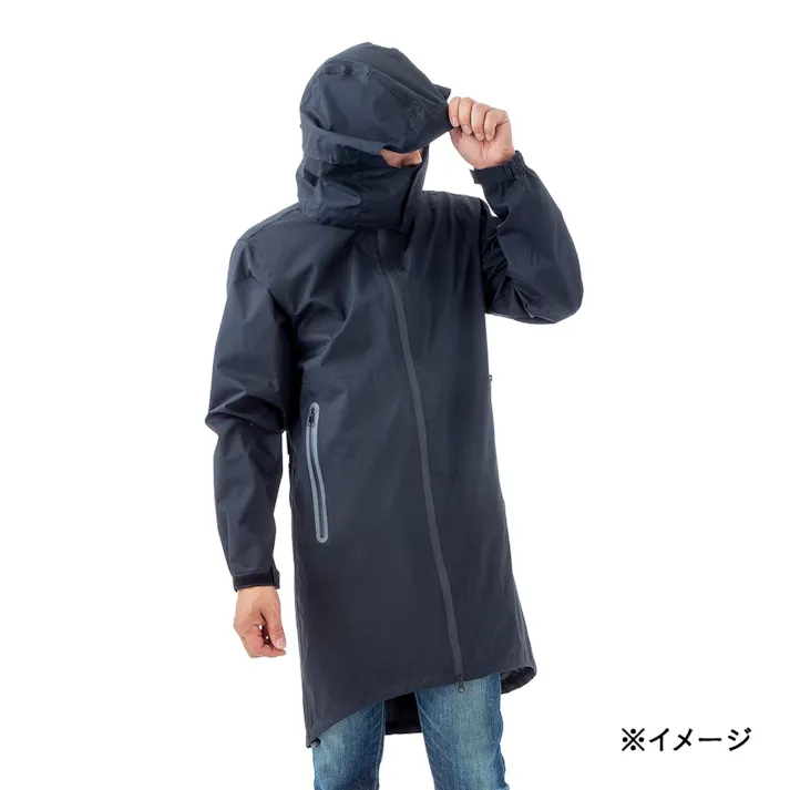 リュックが背負える蒸れにくいロングレイン ブラック L(販売終了)