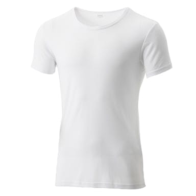 吸湿発熱保温インナーTシャツ 半袖 WH M(販売終了)