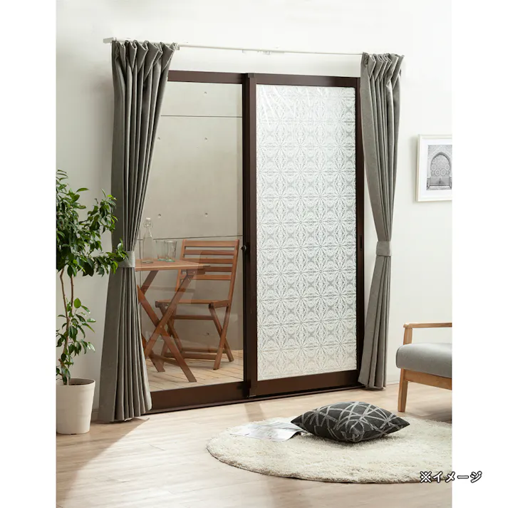 カインズ そのまま貼れるデザイン断熱シート レース 幅90cm 長さ180cm 厚さ0.4cm