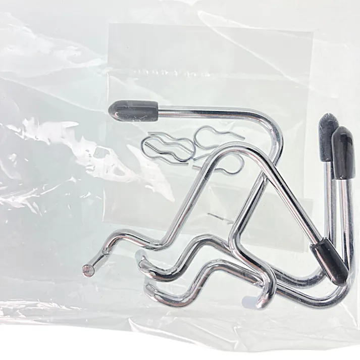 Kumimoku デザインボード L型フック シルバー 4個入り