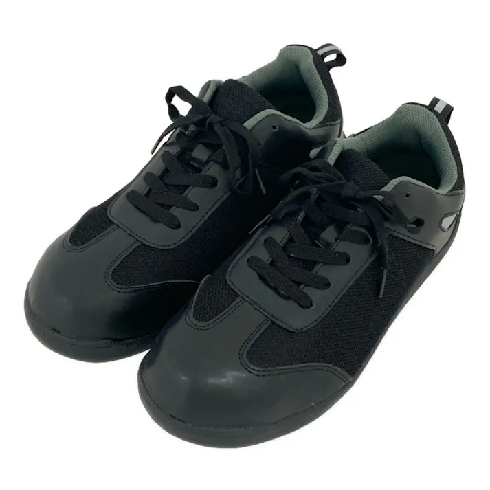 カインズ 樹脂先芯入り安全スニーカー ブラック 紐あり 25.5cm