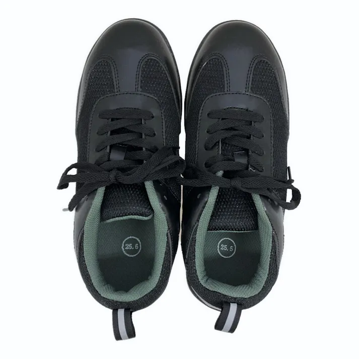 カインズ 樹脂先芯入り安全スニーカー ブラック 紐あり 25.5cm