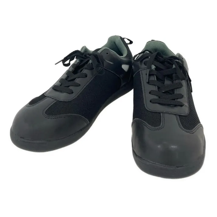 カインズ 樹脂先芯入り安全スニーカー ブラック 紐あり 25.5cm