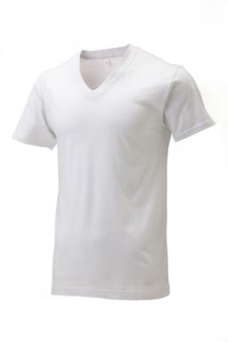 綿Tシャツ ホワイト V首 Lサイズ 3P(販売終了)