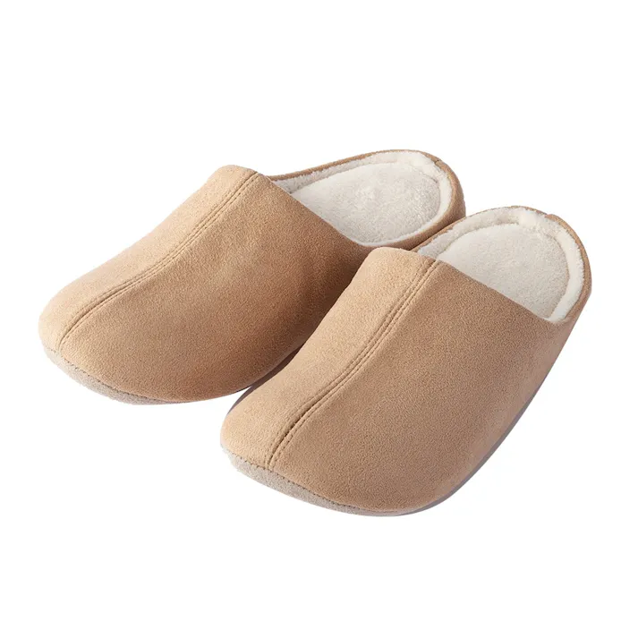 抗菌防臭 ルームシューズ スウェード ベージュ 23~25cm