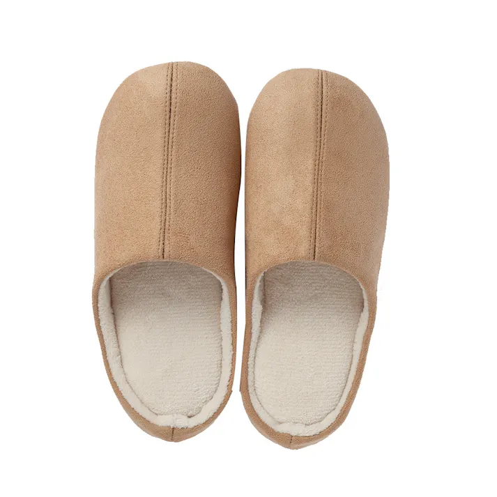 抗菌防臭 ルームシューズ スウェード ベージュ 23~25cm